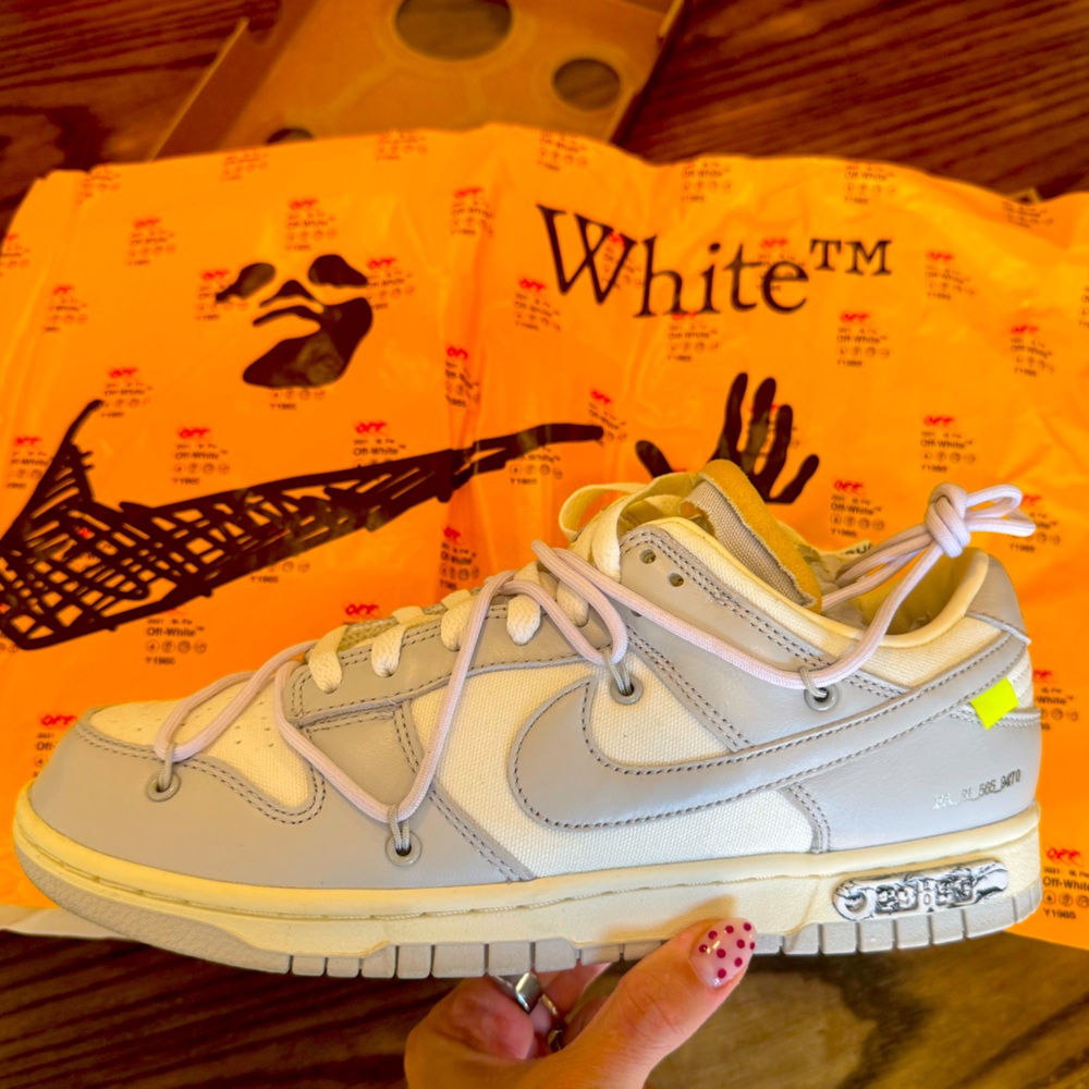 Nike X Off-White Dunk Low "Lot 49" sneakers men’s 8.5 in EUC